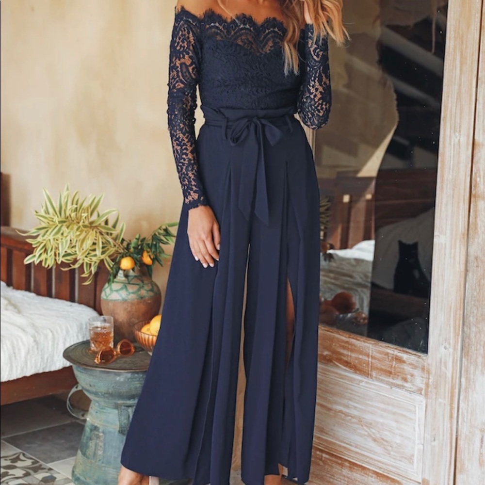 Hello Molly navy jumpsuit